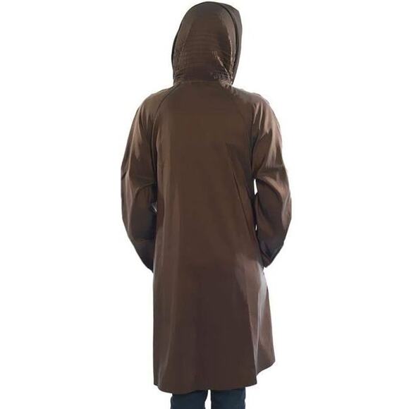 Mycra Pac Donatella Reversible Rain Jacket Parka Bronze Black Short 38" 1 S/M - Picture 2 of 10